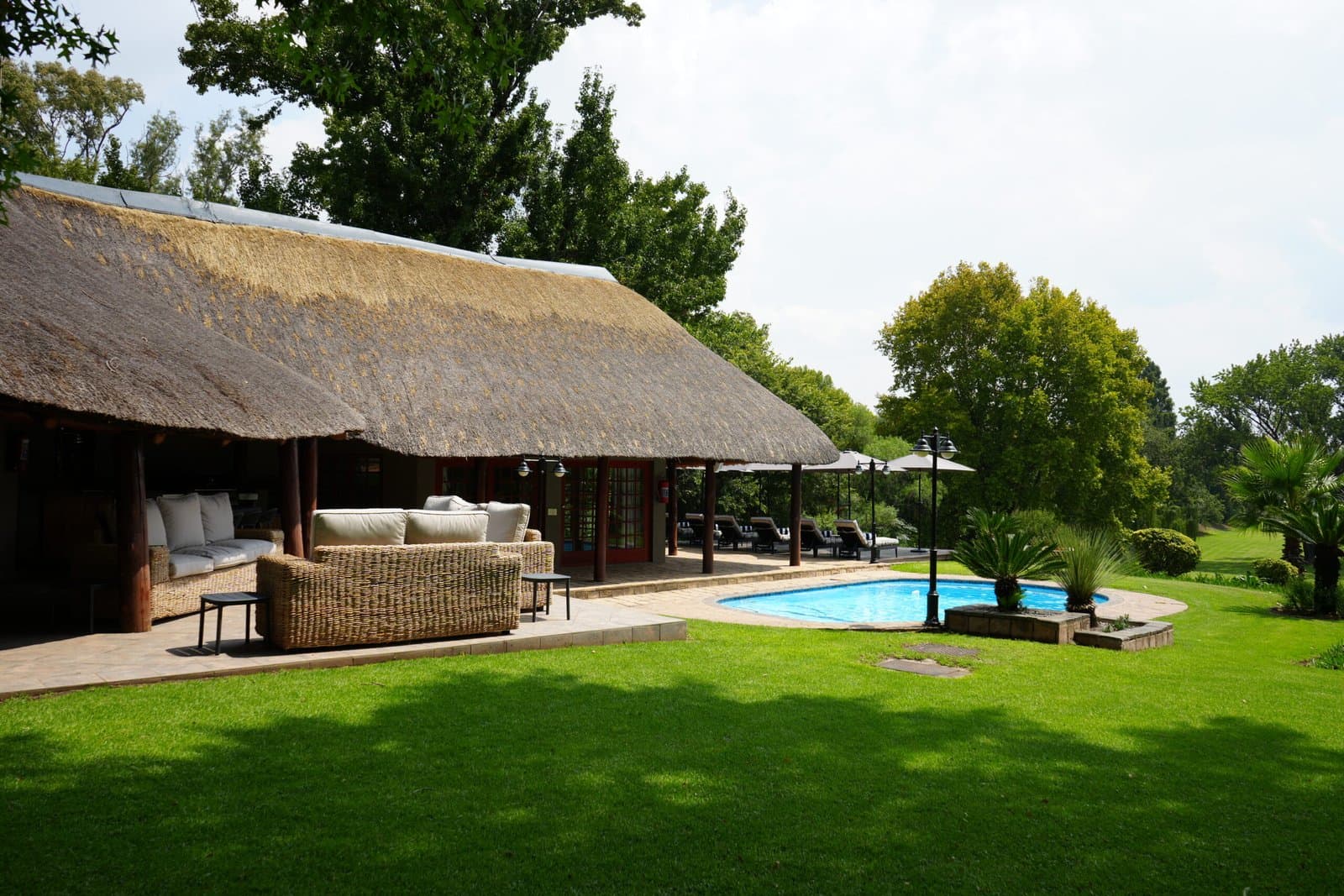 Riverside terrace for team sessions