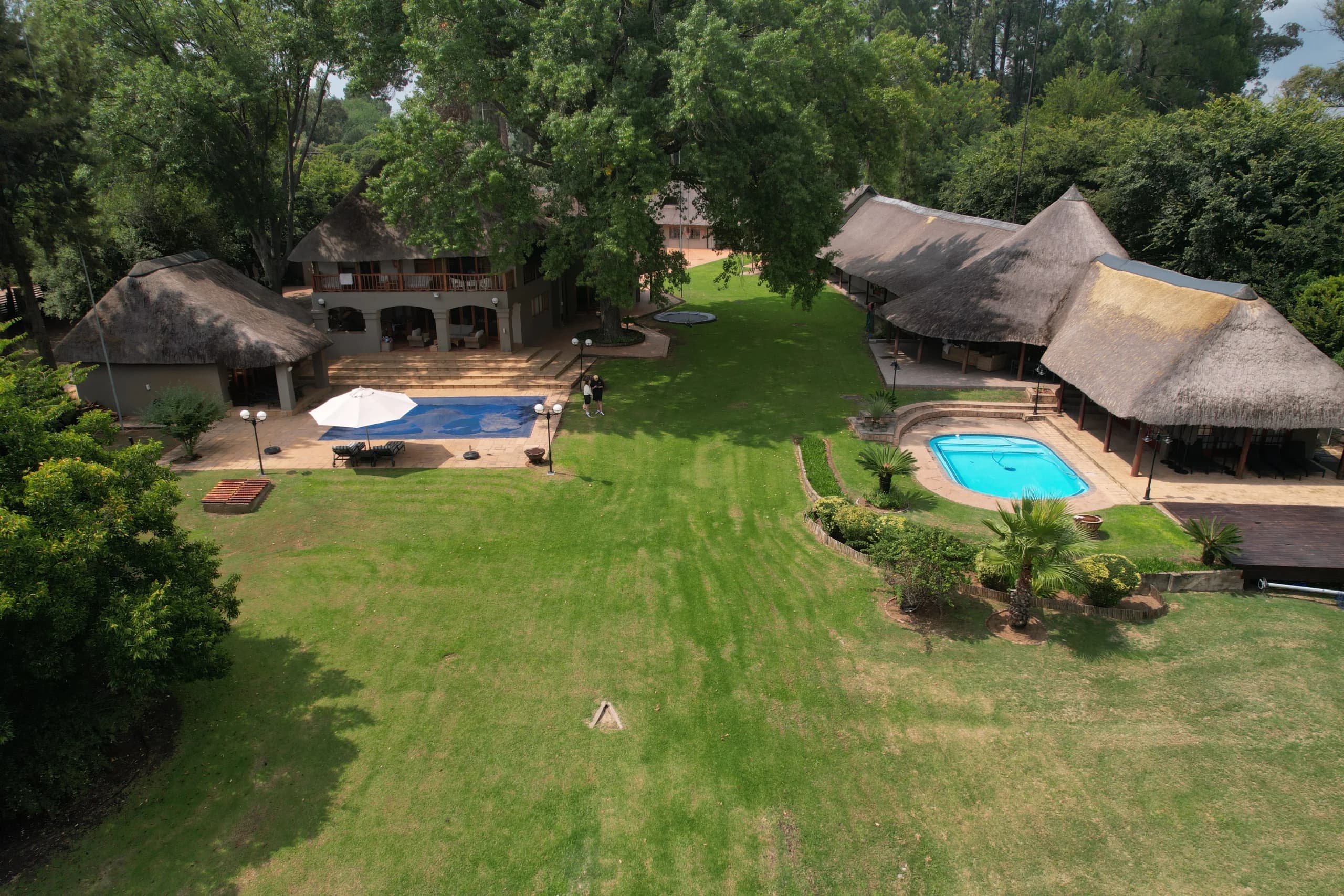 Aerial view of Maxwell Stay estate on the Vaal River