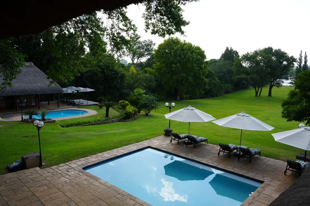 Aerial view of Maxwell Stay estate on the Vaal River