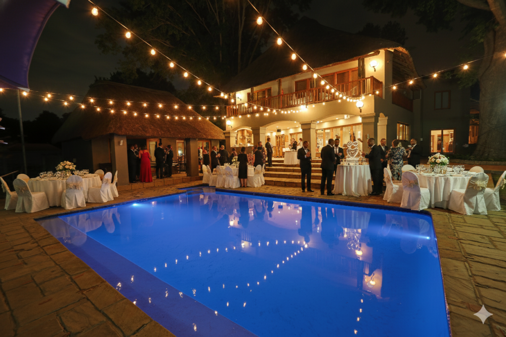 Luxury wedding ceremony at Maxwell Stay